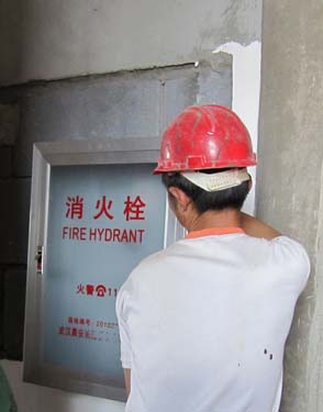 消火栓箱建筑安装施工